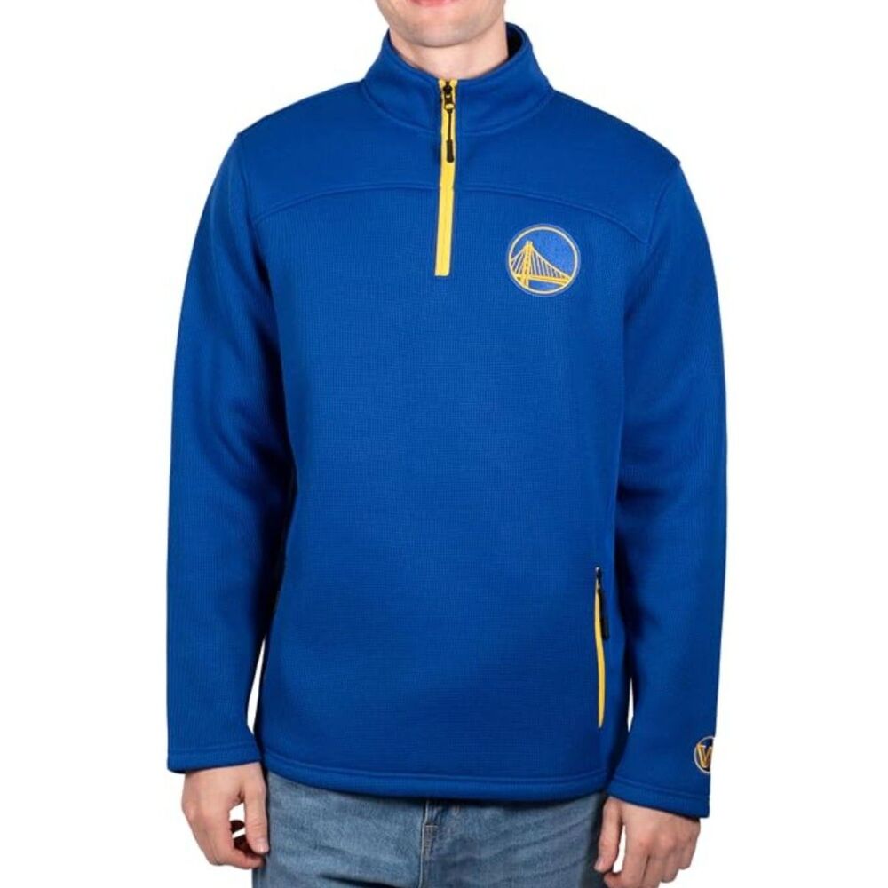 Ultra Game NBA Golden State Warriors Quarter Zip Pullover, Small